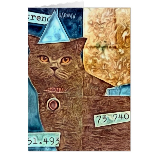 Cartão Gatinho Moody (Frente)