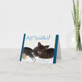 Cartão gatinhos com cano