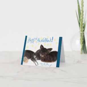 Cartão gatinhos com cano