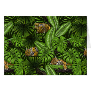 Cartão Gatinhos da selva
