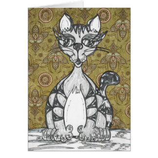 Cartão Gato 4 de Scribby