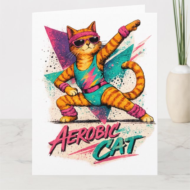 CARTÃO GATO AERÓBICO (Frente)