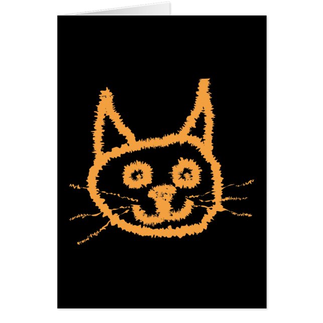 Cartão Gato bonito do gengibre (Frente)