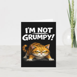 Cartão Gato Bravo Engraçado Não Estou Irritado Gatinho Ho