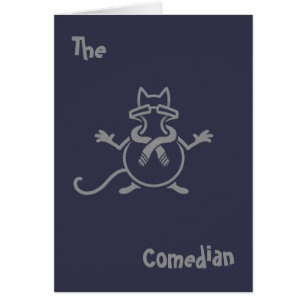 Cartão Gato Comediante