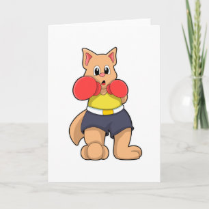 Cartão Gato como Boxeador no Boxe