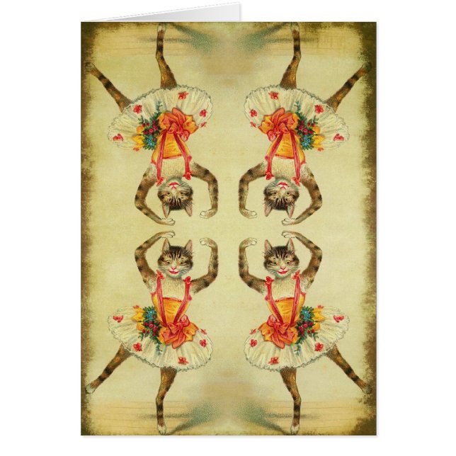 Cartão Gato Dançante (Frente)
