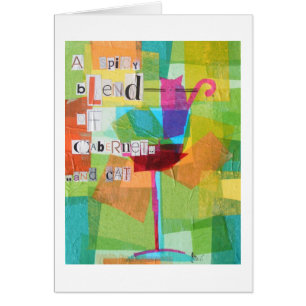 Cartão Gato de Cabernet