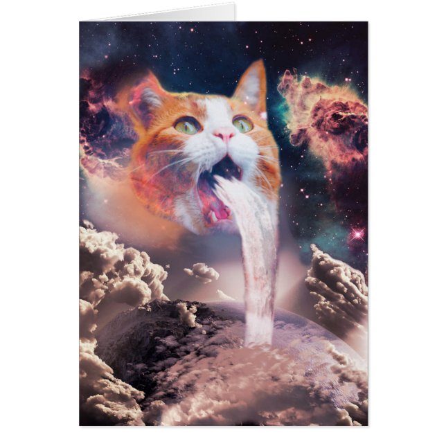 Cartão Gato de cachoeira (Frente)