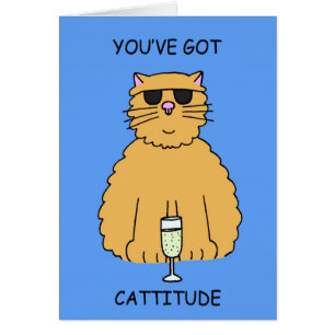 Cartão Gato de Cattitude Humor do Lover