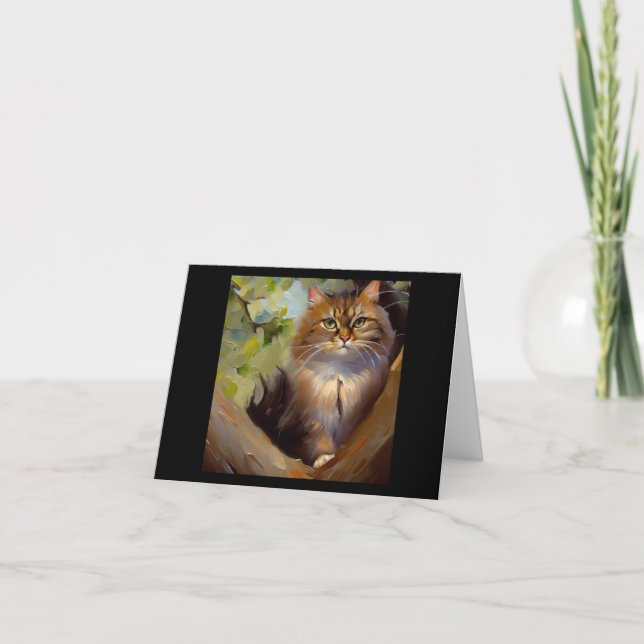 Cartão Gato de Chipre (Frente)