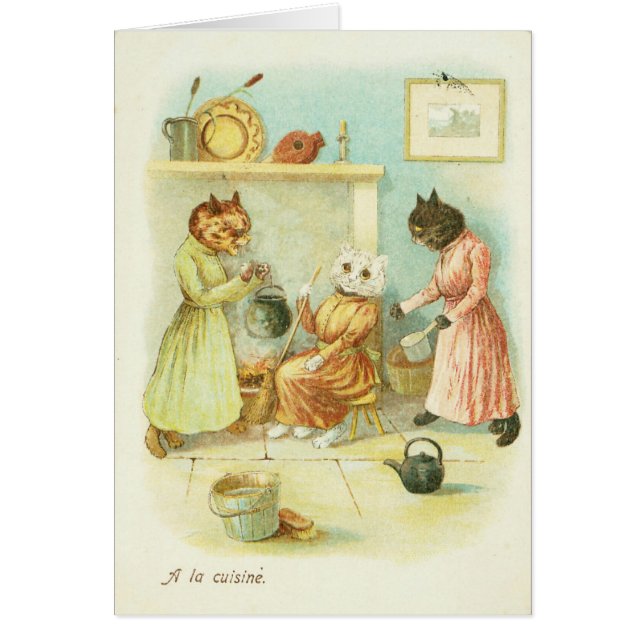 Cartão Gato de Cinderella (Frente)