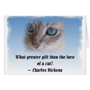 Cartão Gato de Dickens