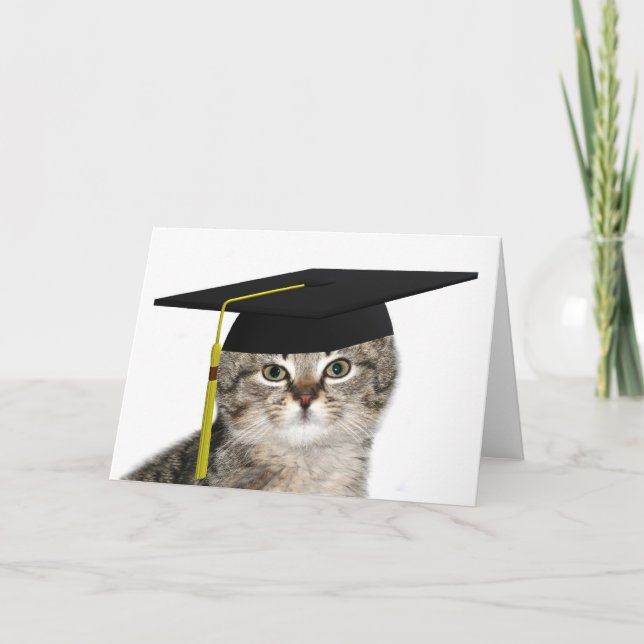 Cartão Gato de graduação (Frente)