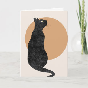 Cartão Gato de Halloween Spooky