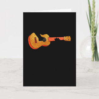 Cartão Gato de jogador Ukulele