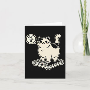Cartão Gato de Matemática em Sobreposição I Superior A 8