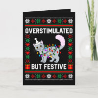 Gato de Natal Feio Supervitalizado Mas Festivo