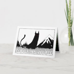 Cartão Gato de Natal Islandês