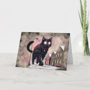 Cartão Gato de Natal Islandês