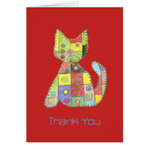 Cartão Gato de Patches