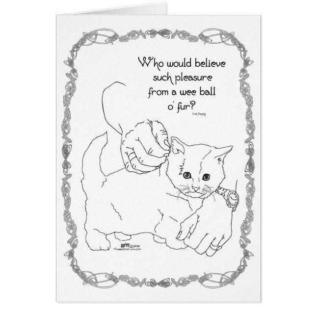 Cartão Gato de Prazer (Frente)