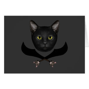 Cartão Gato de Sinalizador Pirata