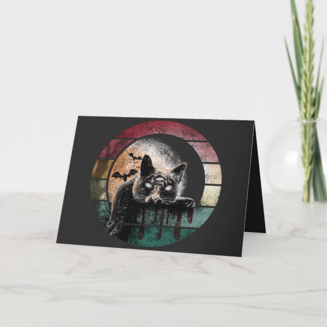 Cartão Gato De Três Olhos (Frente)