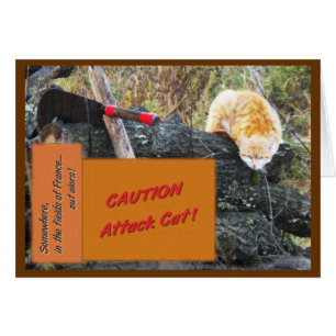 Cartão Gato do ataque