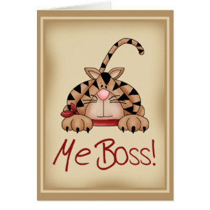 Cartão Gato do chefe