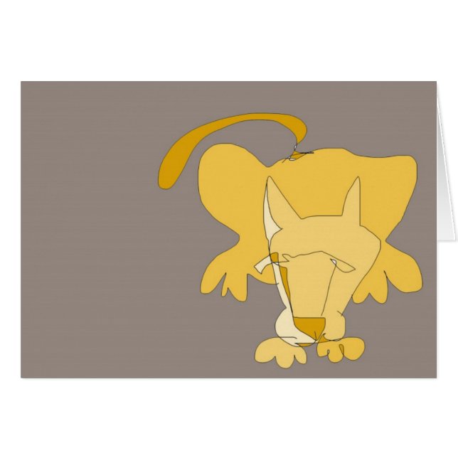 Cartão Gato do cravo-de-defunto (Frente horizontal)