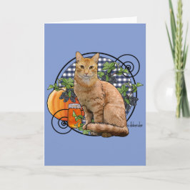 Cartão Gato do doce de fruta