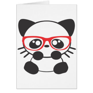 Cartão Gato do nerd