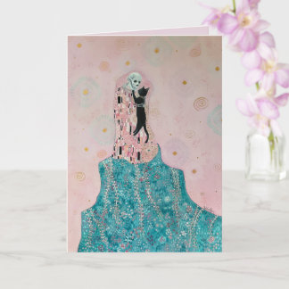 Cartão Gato e Esqueleto