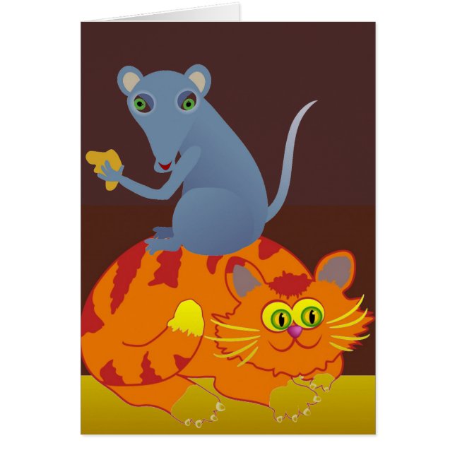 Cartão Gato e Rato (Frente)