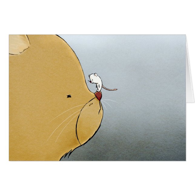 Cartão Gato e Rato (Frente Horizontal)