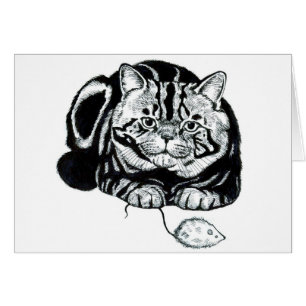 Cartão Gato e rato