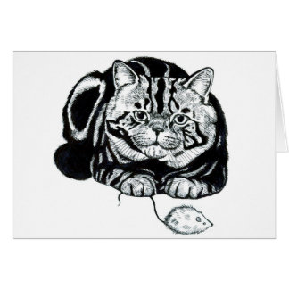 Cartão Gato e rato