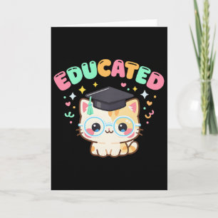 Cartão Gato Educado Cl De 2026 Graduação Escola Sênior M