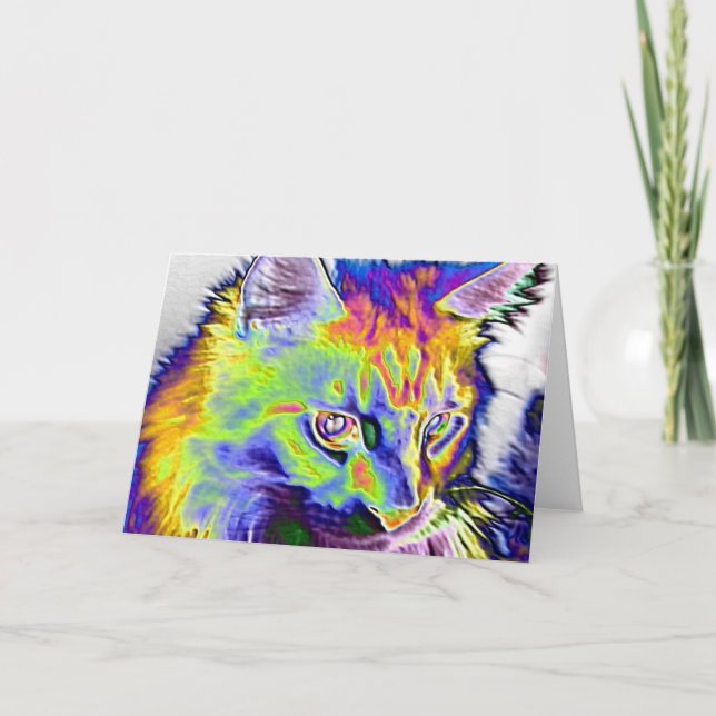 Cartão Gato Elétrico (Frente)