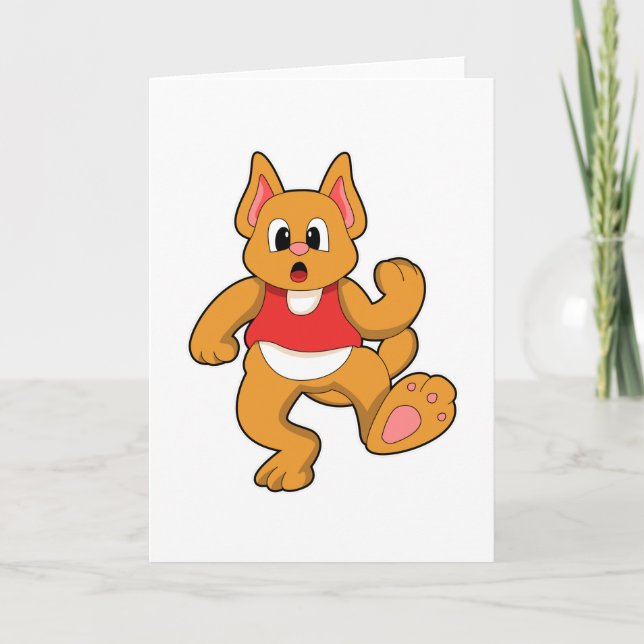 Cartão Gato em Fuga (Frente)