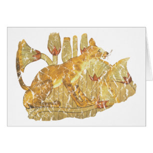 Cartão gato em pântano