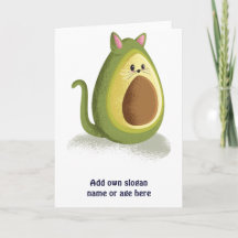 Gato Engraçado Avocado Engraçado Gráfico de Adoles