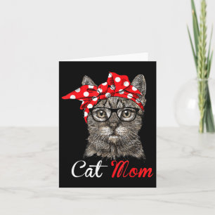 Cartão Gato Engraçado Camisa De Mãe Para Gif De dia de as
