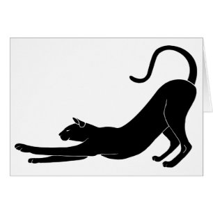Cartão Gato estendido