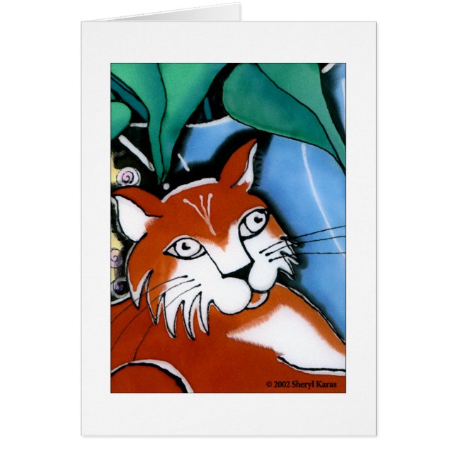 Cartão Gato Feliz (Frente)