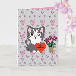 Cartão Gato Feliz Dia Meowentines