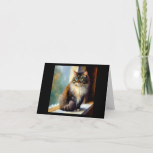 Cartão Gato Florestal Norueguês