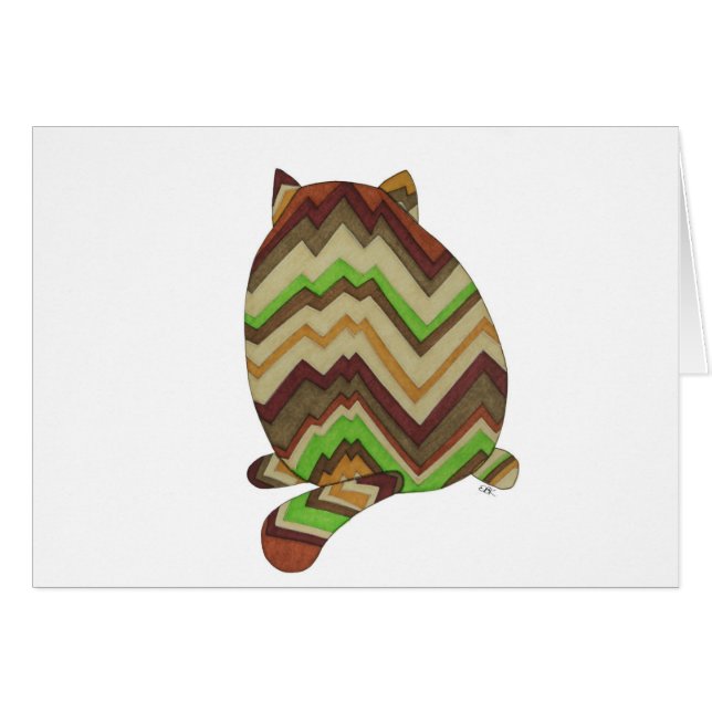 Cartão Gato Gordo (Frente Horizontal)