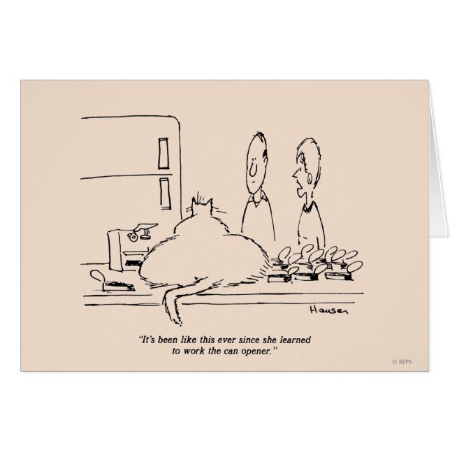 Cartão Gato Gordo (Frente Horizontal)